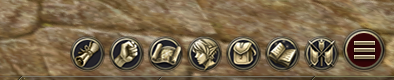 Interlude-style main menu shortcut icons